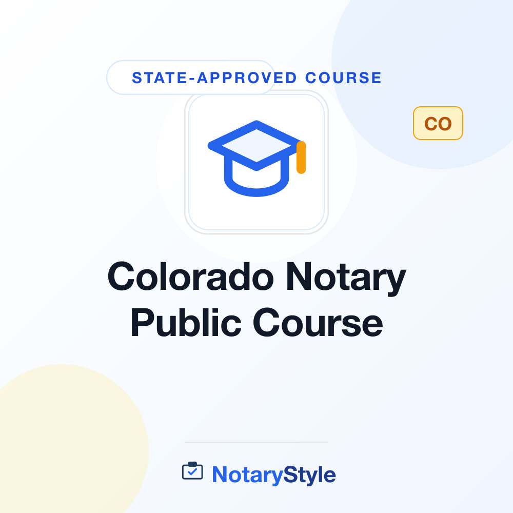 Colorado Notary Public Course