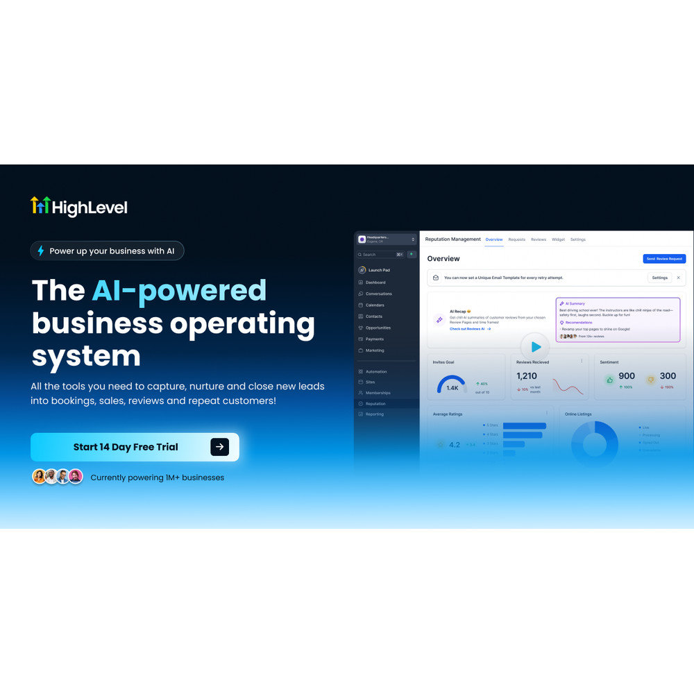 GoHighLevel — All-in-One CRM, Scheduling & Marketing Platform